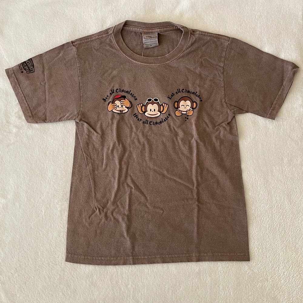 NWT Crazy Shirts Chocolate Dyed Monkey T-shirt kids size medium